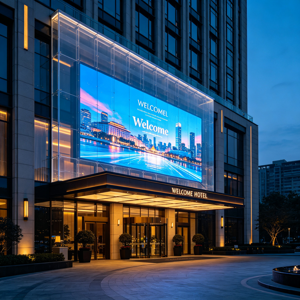 Outdoor Transparent Curtain LED Screen | OL-CT P3.9-P10.4 | ONLY LED