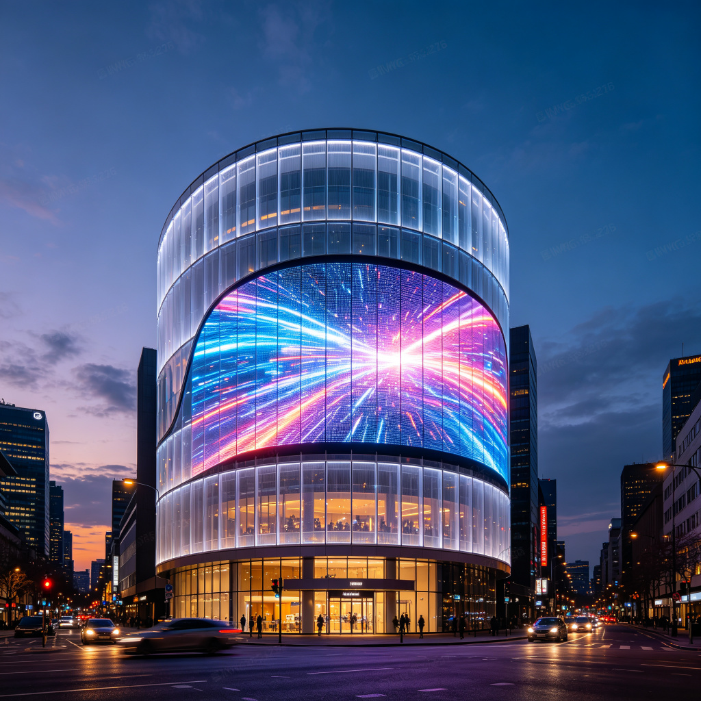 Outdoor Transparent Curtain LED Screen | OL-CT P3.9-P10.4 | ONLY LED
