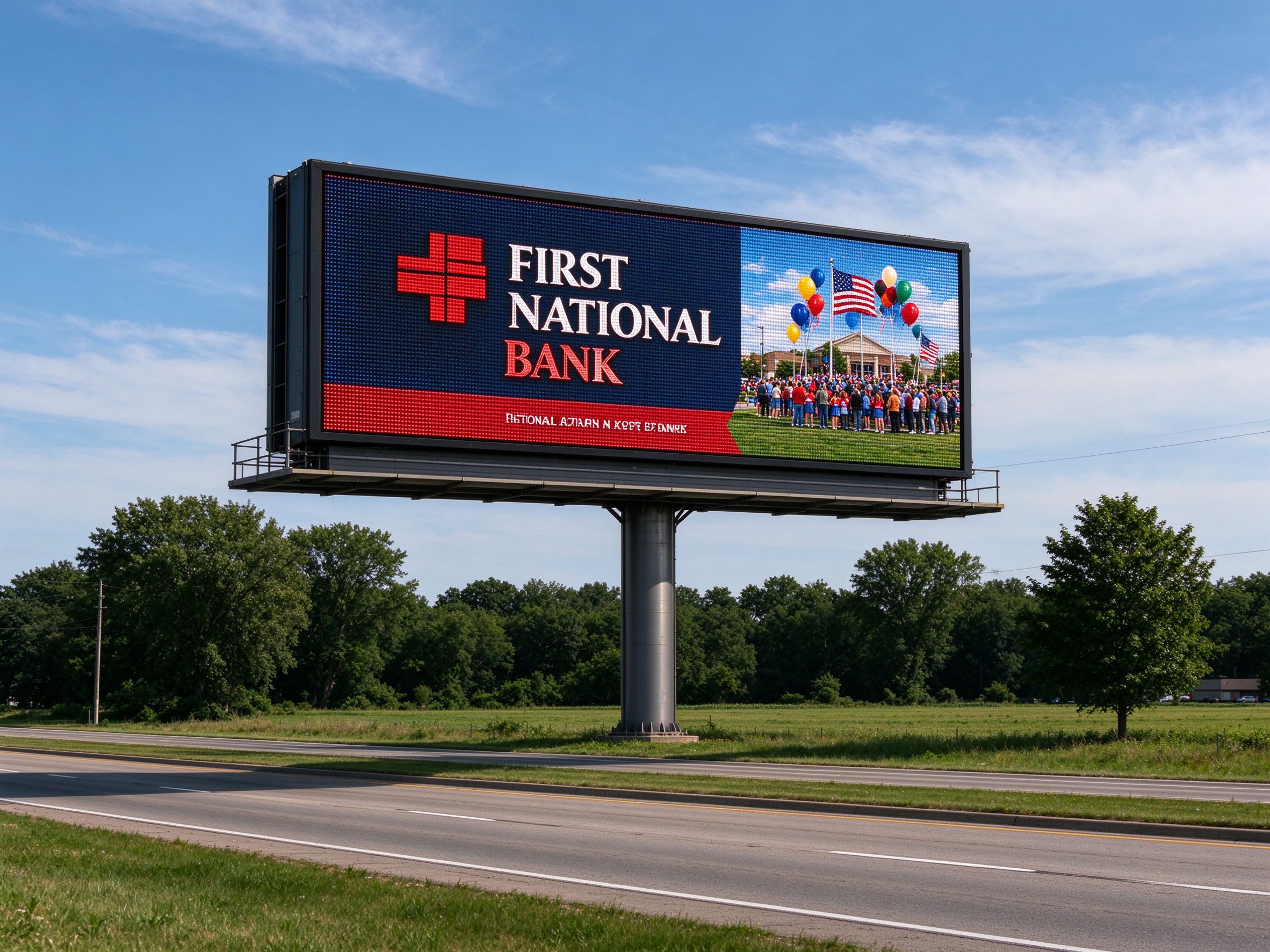 8x16ft Outdoor LED Sign | Single & Double Sided LED Billboard