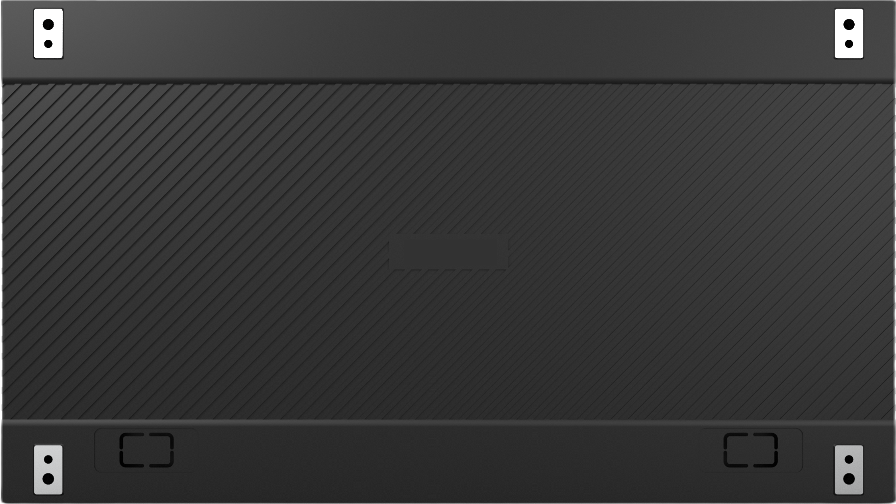 COB LED cabinet rear panel with mounting brackets — fine pitch indoor LED display